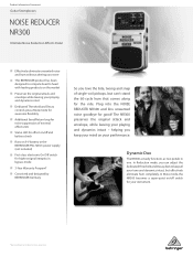 Behringer NR300 Product Information Document
