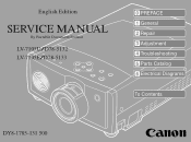 Canon LV-7105 Service Manual