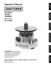 Craftsman 21500 Operation Manual
