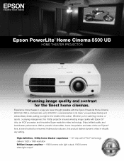 Epson PowerLite Home Cinema 8500 UB Product Brochure