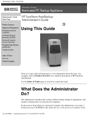 HP J3278B HP SureStore AutoBackup Administrator's Guide - Not Orderable