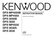 Kenwood DPX-MP4050B User Manual