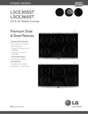 LG LSCE365ST Specification