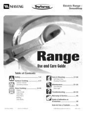 Maytag MER5752BAB Use and Care Guide