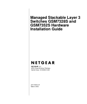 Netgear GSM7328FS GSM7352S Hardware manual