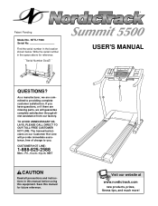 NordicTrack Summit 5500 English Manual