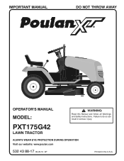 Poulan PXT175G42 User Manual