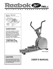 Reebok Rel5 Elliptical Crosstrainer English Manual