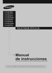 Samsung LN-R268WH User Manual (SPANISH)