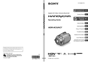 Sony HDR HC5 Operating Guide