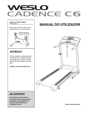 Weslo Cadence C6 Treadmill Portuguese Manual