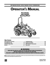 Cub Cadet PRO Z 972S KW Operation Manual