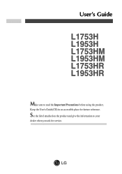 LG L1953H-BF Owner's Manual (English)