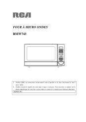 RCA RMW743 French Manual