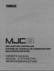 Yamaha MJC8 Owner's Manual (image)