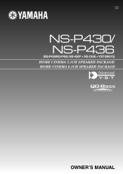 Yamaha NS-P436 Owner's Manual
