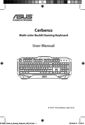 Asus Cerberus Arctic Keyboard User Manual for