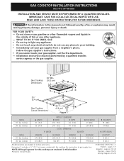 Frigidaire FGC30C3AW Installation Instructions