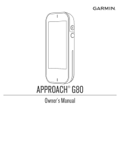 Garmin Approach G80 Owners Manual