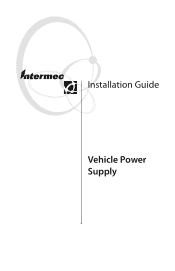 Intermec CV30 Vehicle Power Supply Installation Guide