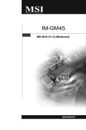 MSI IM-GM45 User Guide