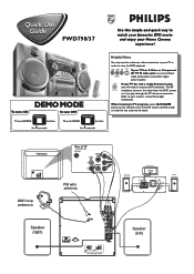 Philips FWD798 Quick start guide