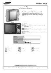 Samsung EC-L100ZSBA Brochure