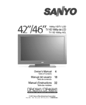 Sanyo DP46841 Owners Manual