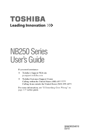Toshiba NB255-N240 User Manual