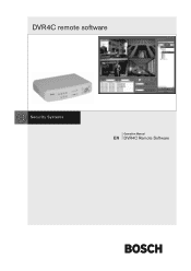 Bosch DVR4C2161 Operation Manual