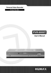 Humax PVR-8000T User Manual