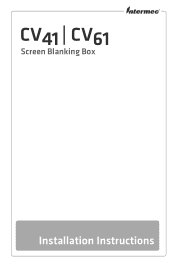 Intermec CV61 CV41 and CV61 Screen Blanking Box Installation Instructions
