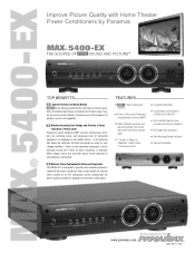 Panamax M5400-EX Datasheet