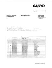 Sanyo EMG5595S Service Manual