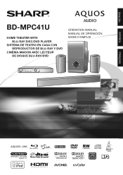 Sharp BDMPC41 BD-MPC41U Operation Manual