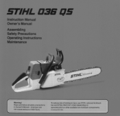 Stihl 036 QS Instruction Manual