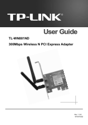 TP-Link TL-WN881ND TL-WN881ND V1 User Guide