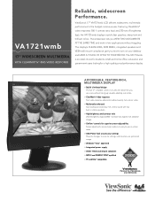 ViewSonic VA1721wmb VA1721wmb PDF Spec Sheet