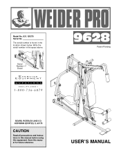 Weider Pro 9628 English Manual