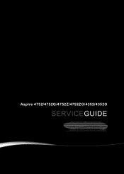Acer Aspire 4752G Aspire 4352, 4752, 4752G, 4752Z Service Guide