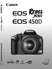 Canon 9320A010 EOS DIGITAL REBEL XSi/EOS 450D Instruction Manual