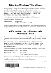 Epson Expression 10000XL - Photo Attention Windows Vista Users