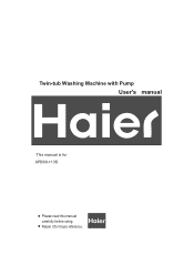 Haier XPB60-113S User Manual