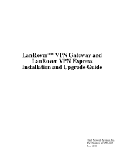 Intel Intel LanRover VPN Express V35 NA Installation Guide