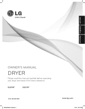 LG DLG2141W Owner's Manual