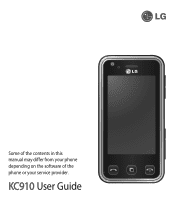 LG KC910 User Guide