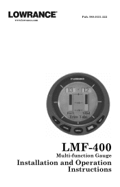 Lowrance LMF-400 Installation and Operation Manual