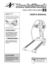 NordicTrack Incline Trainer X 5 Treadmill Canadian English Manual