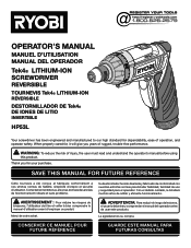 Ryobi HP53LK Operation Manual