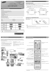 Samsung UN55EH6001F Quick Guide Easy Manual Ver.1.0 (English)